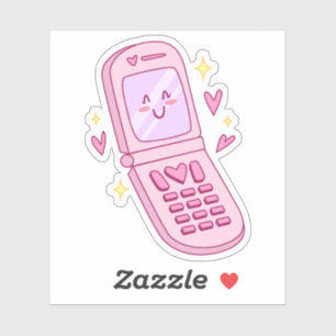 Sticker Dessin téléphonique mignon