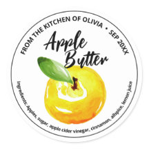 Sticker d'étampe au beurre d'Apple
