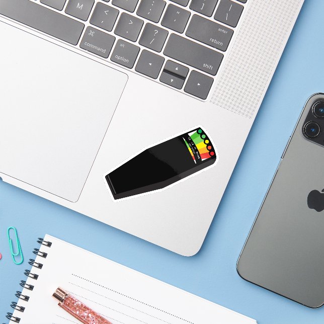 Sticker Détecteur de fantôme (Ordinateur portable avec iPhone)