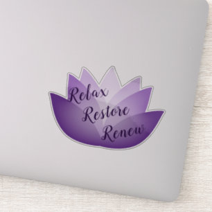Sticker Détendez la restauration remplacent la fleur de