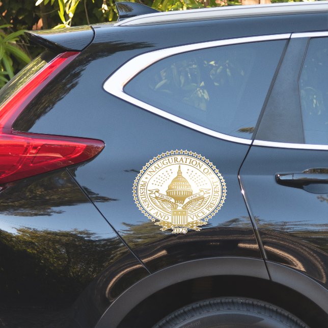 Sticker Deuxième investiture du président Donald Trump (Coté voiture)