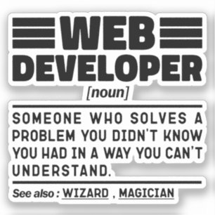 Sticker Développeur Web Noun Amoureux de la Programmation 