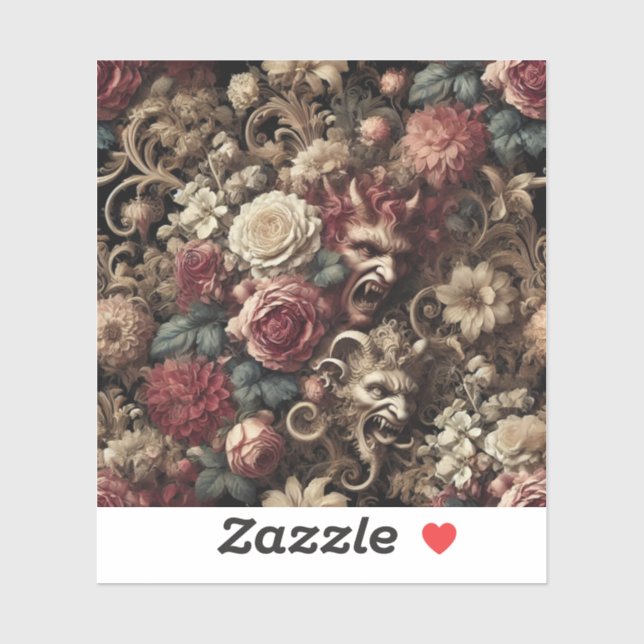 Sticker Dévilerie décadente - gothique baroque (Feuille)