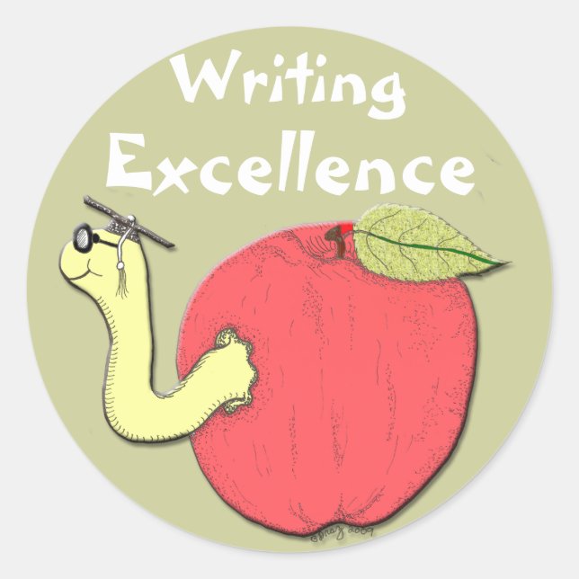 Sticker d'excellence en écriture (Devant)