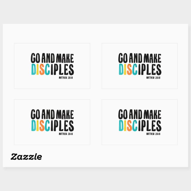 Sticker DGD "Go and Make Disciples" (Feuille)