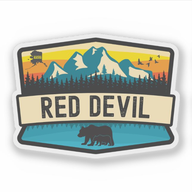Sticker Diable Rouge, Alaska (Devant)