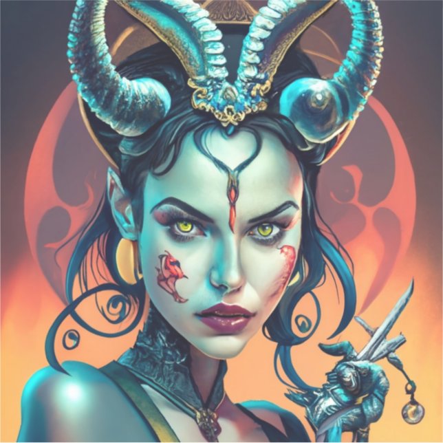 Sticker Diable Succubus (Devant)