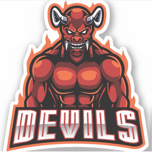 Sticker Diables de l'Esprit Rouge (Devant)