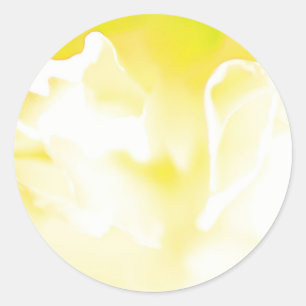 Sticker d'impression florale jaune