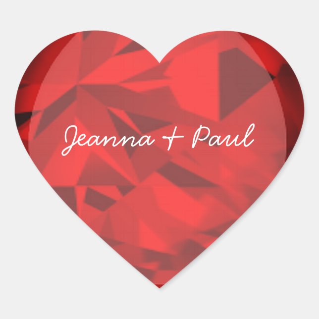 Sticker d'impression Heart Ruby (Devant)