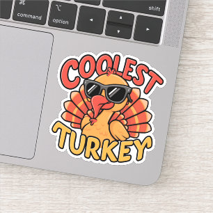 Sticker Dindes enfants les plus cool pour Thanksgiving