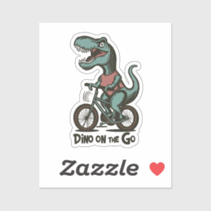 Sticker Dino en déplacement