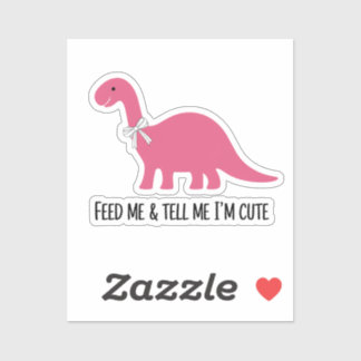 Sticker Dino me nourrit et me dit que je suis un mignon di