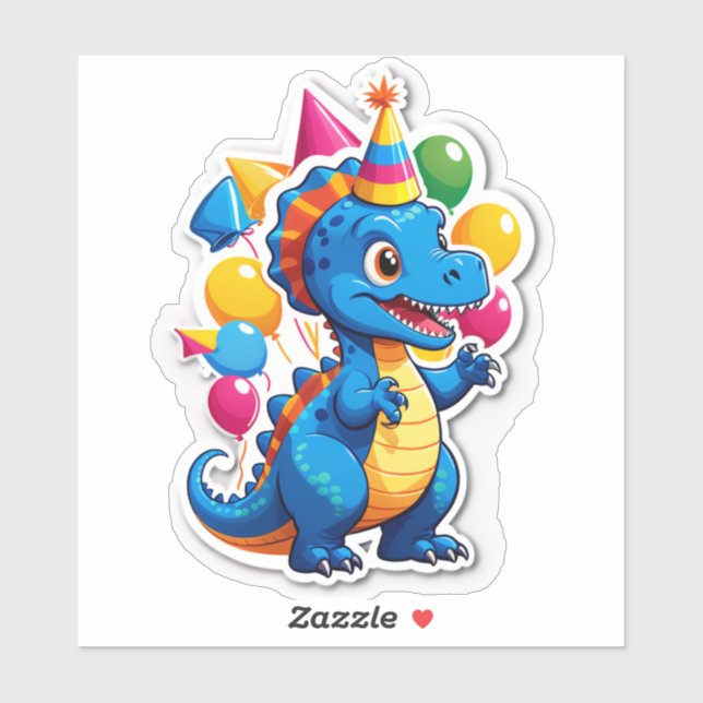 Sticker Dino-Mite Birthday Bash!" (Kids (Feuille)