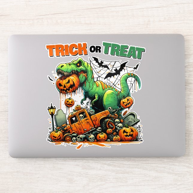 STICKER DINOSAUR PUNS, TRICK OU TRAITEMENT DINO (Ordinateur)