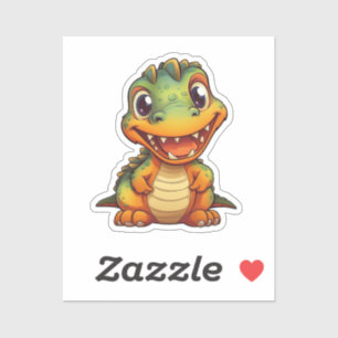 Sticker Dinosaure de dessin