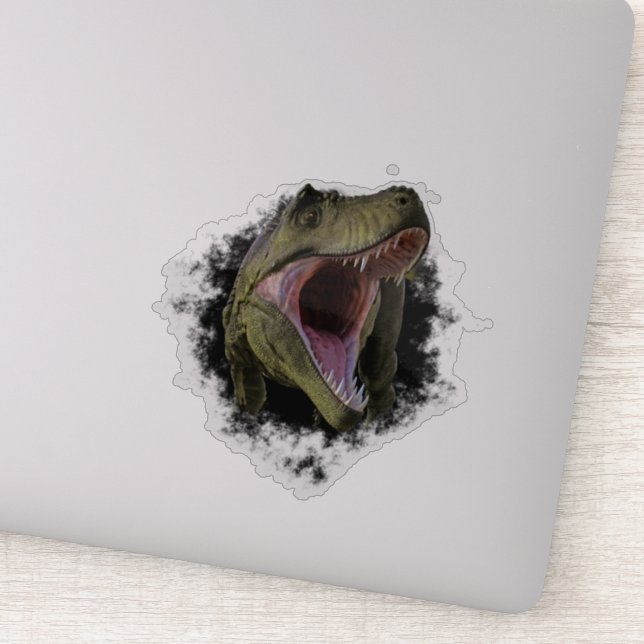 Sticker Dinosaure Tyrannosaurus T-rex Hole Rip (Détail)