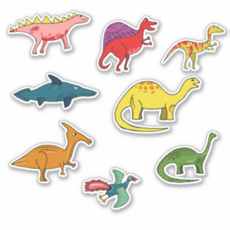 Sticker Dinosaures colorés pour les enfants
