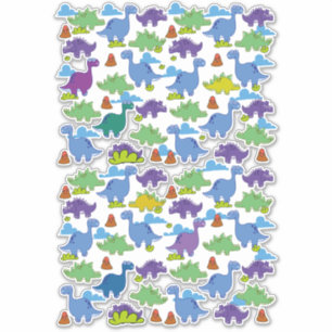 Sticker Dinosaures de dessin animé mignons