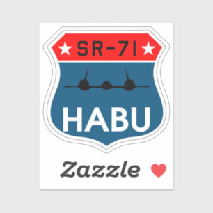 Sticker d'insigne SR-71 Blackbird "Habu"