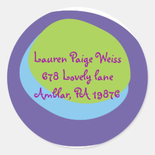 Sticker d'invitation Bat mitzvah Peacock Bar moder