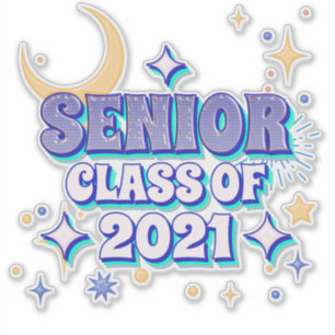 Sticker Diplômé de la classe supérieure 2021