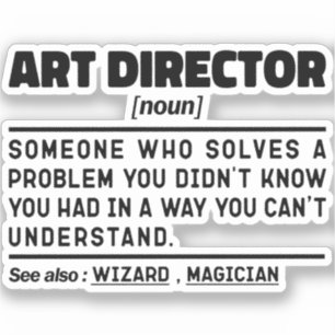Sticker Directeur artistique Noun Définition Superviseur F