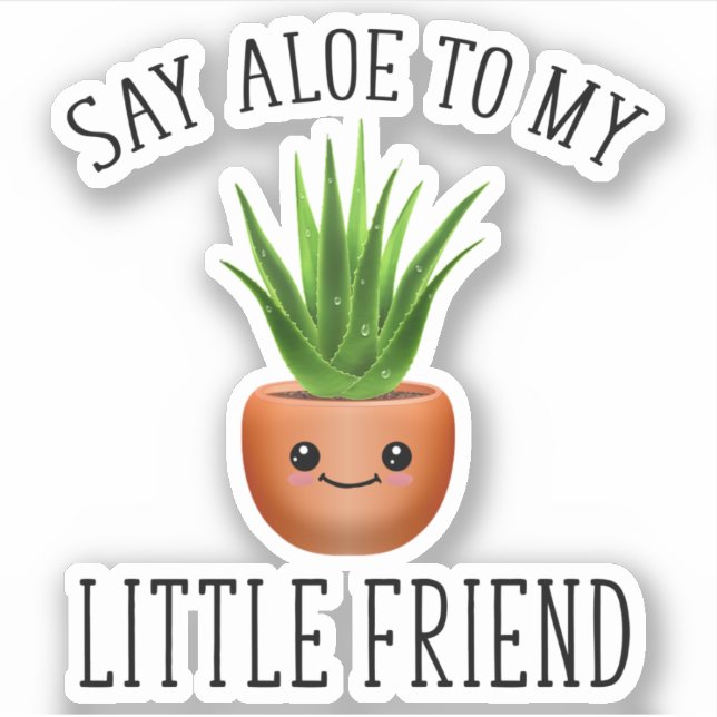 Sticker Dis Aloe À Mon Petit Ami (Devant)