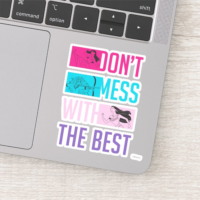 Sticker Disney Princesse "Ne manquez pas avec le meilleur" (Détail)