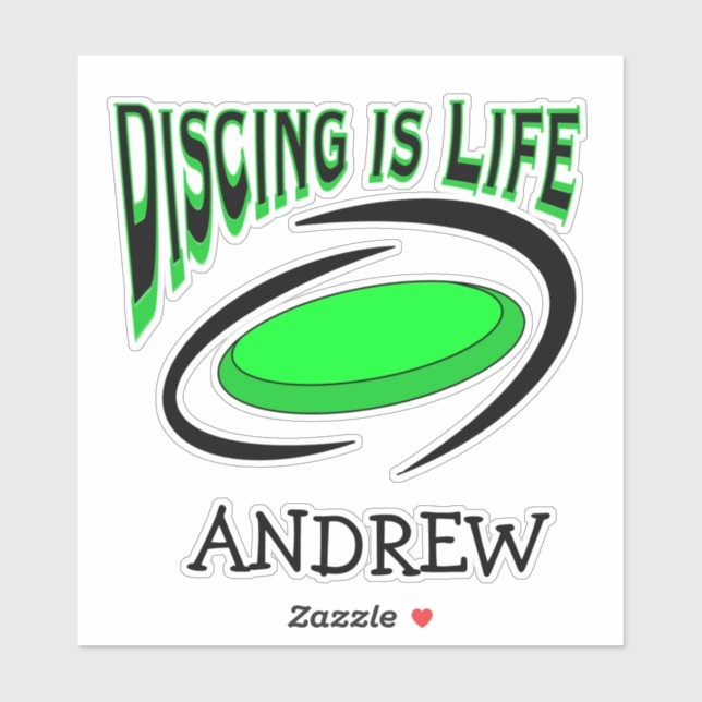 Sticker Disposition, c'est vie | Disk Golf (Feuille)