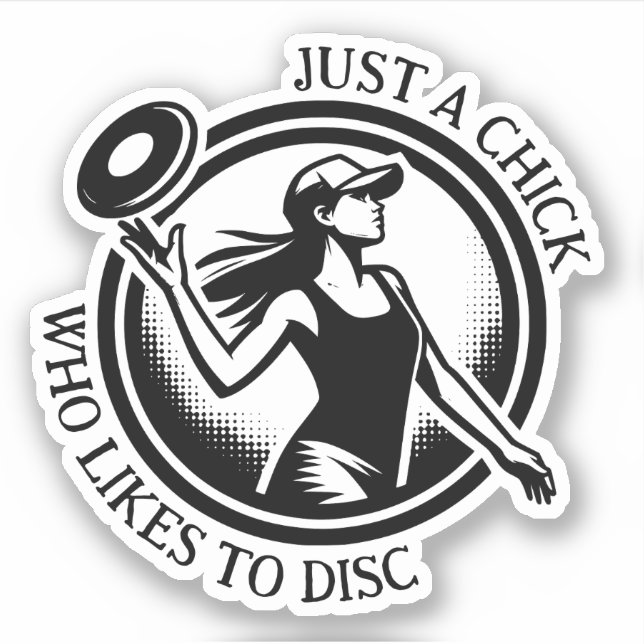 Sticker Disque féminin personnalisé Golf (Devant)