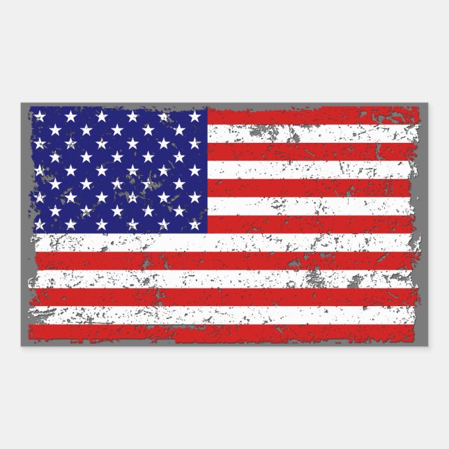 Sticker Distressed américain (Devant)