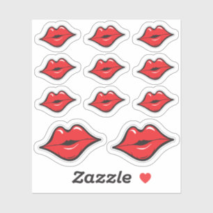 Sticker Distributeur de bâton à lèvres Rouge Kiss Kissing