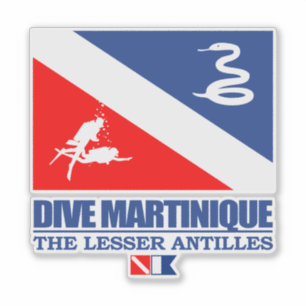 Sticker Dive Martinique (sq)