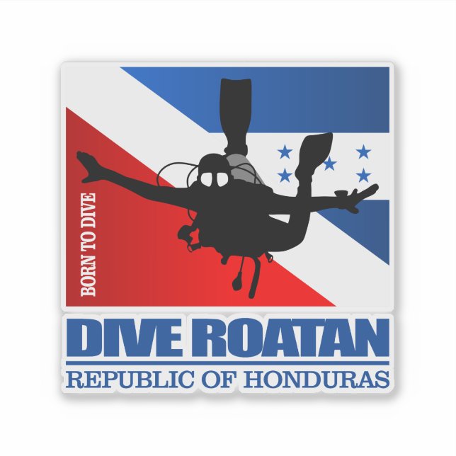 Sticker Dive Roatan DF2 (Devant)