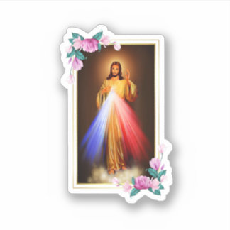 Sticker Divine Mercy Jesus Christ Sacred Heart Of Jesus Gi