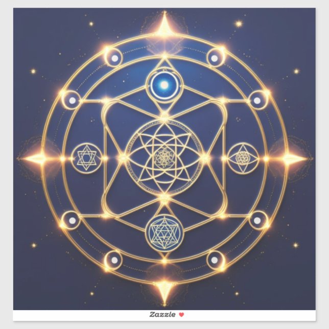 Sticker Divine Radiance – 5: Illuminated Universal Energy (Feuille)