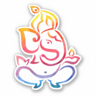 Sticker Diwali coloré de Ganesha Chaturthi