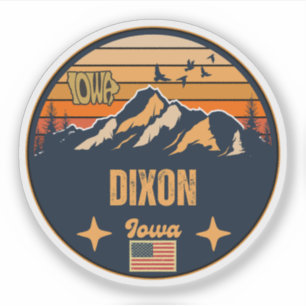 Sticker Dixon, Iowa, États-Unis