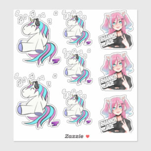Sticker DJ Rhiannon Jade logo pack vinyle autocollant/deca