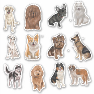 Sticker Dog Breeds