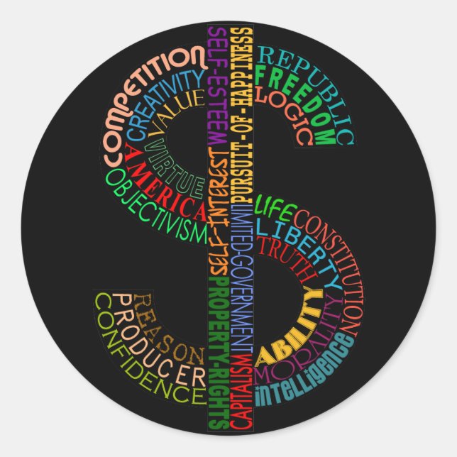 Sticker Dollar (Devant)