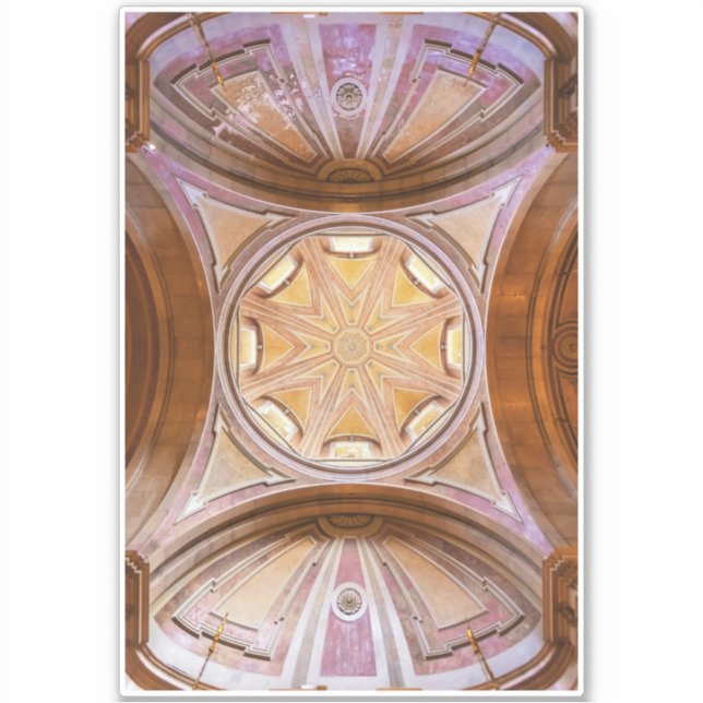 Sticker Dôme baroque de l'église Santo Antonio de Lisboa (Devant)