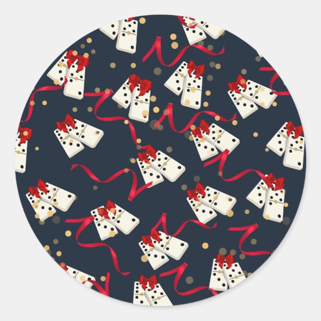 Sticker Domino - Bleu (Devant)