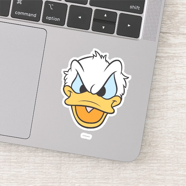 Sticker Donald Duck | Closeup visage en colère (Détail)