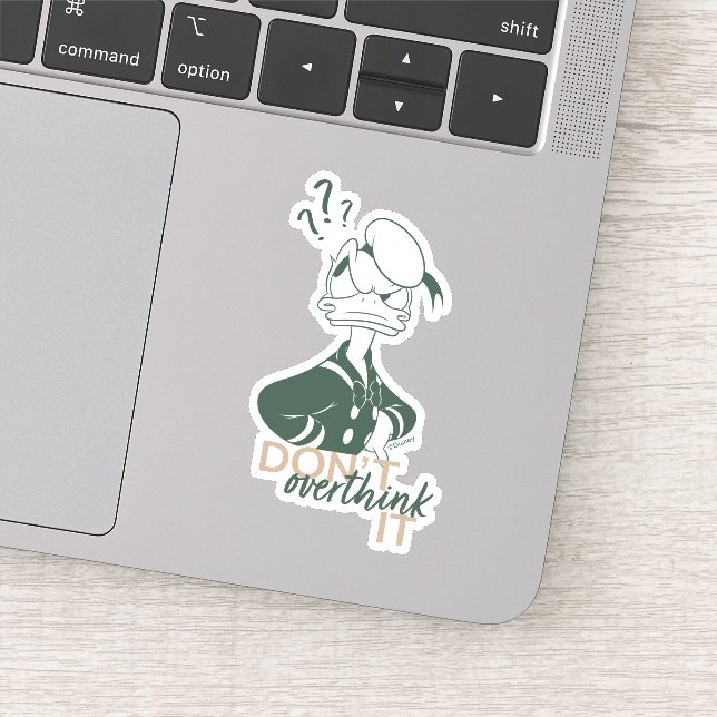 Sticker Donald Duck "Ne vous prenez pas trop la tête" (Détail)