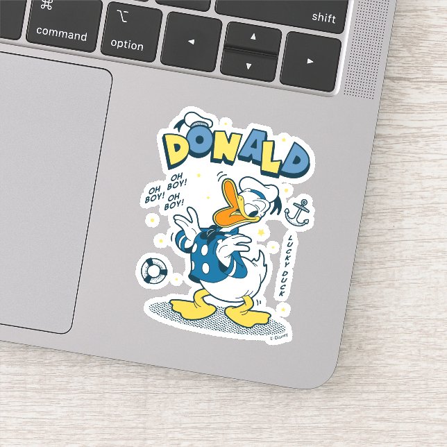 Sticker Donald Duck | Oh mon garçon ! Oh mon Dieu ! Lucky  (Détail)