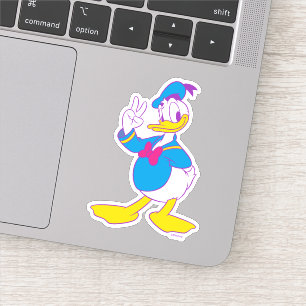 Sticker Donald Duck Signe de Paix
