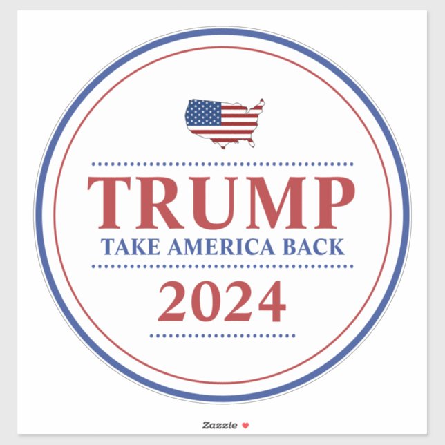 Sticker Donald Trump fait revenir l'Amérique aux élections (Feuille)