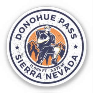 Sticker Donohue Pass randonnée siera nevada essais alpins